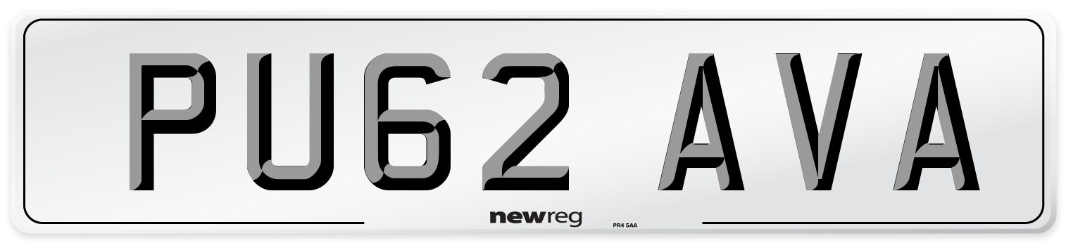 PU62 AVA Number Plate from New Reg